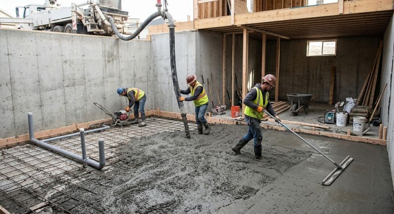 Basement Concrete Installation in Califon, NJ