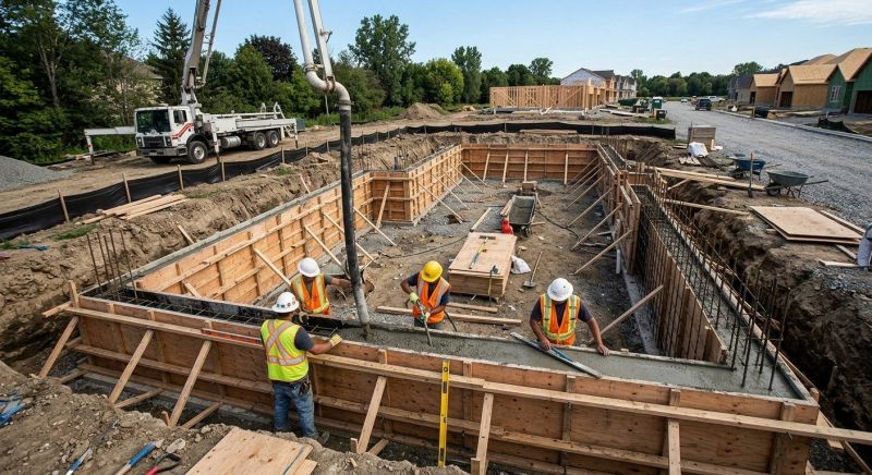Concrete Foundation Installation in Ringoes, NJ