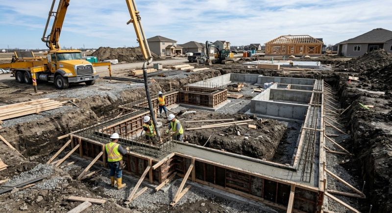Foundation Construction in Flanders, NJ