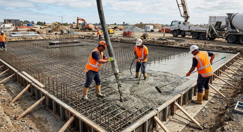 Concrete Foundation Pouring