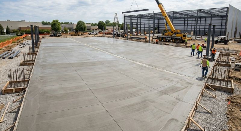 Commercial Slab Installation in Dublin, PA